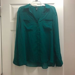 Emerald Green Button Down